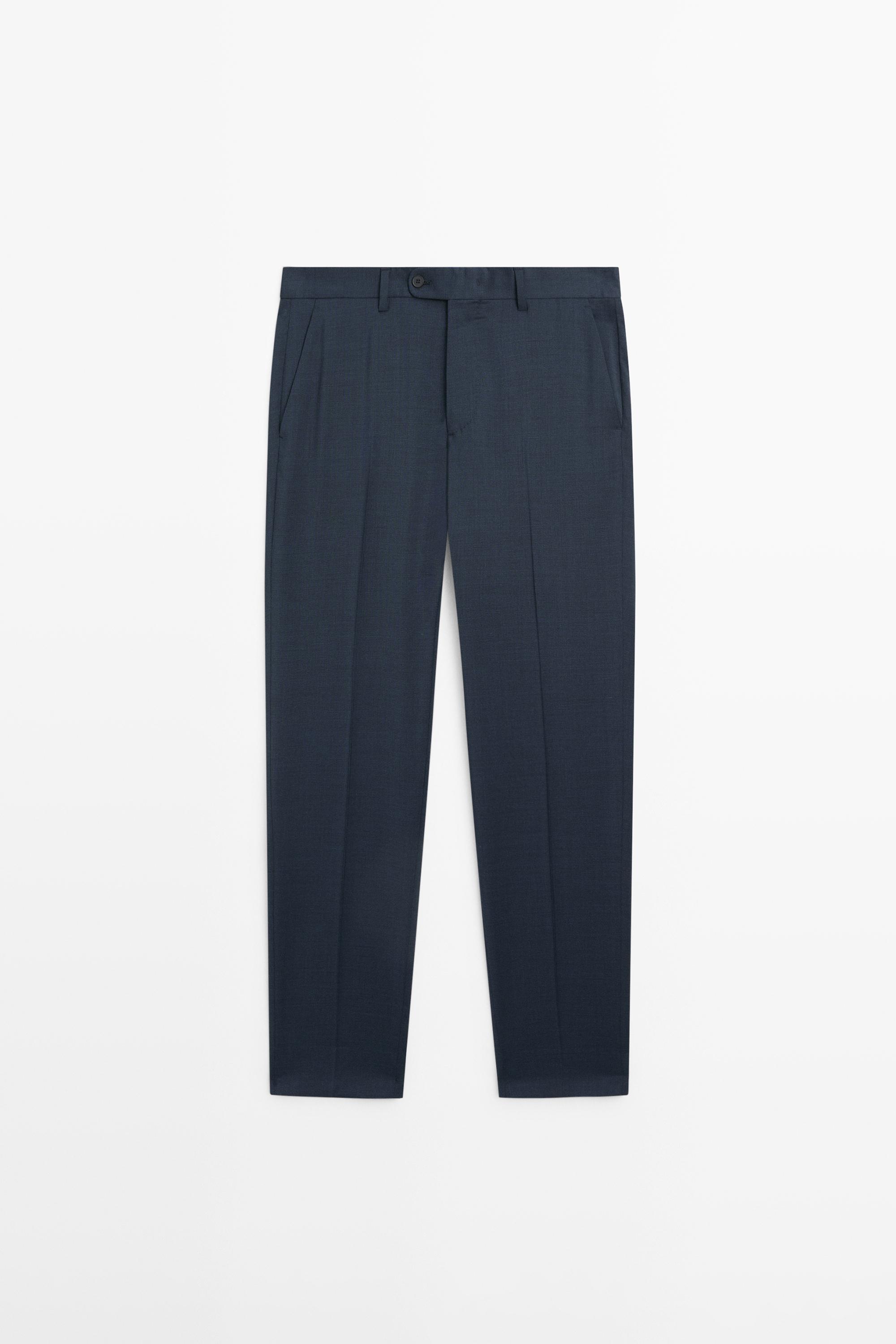 Cold wool suit trousers